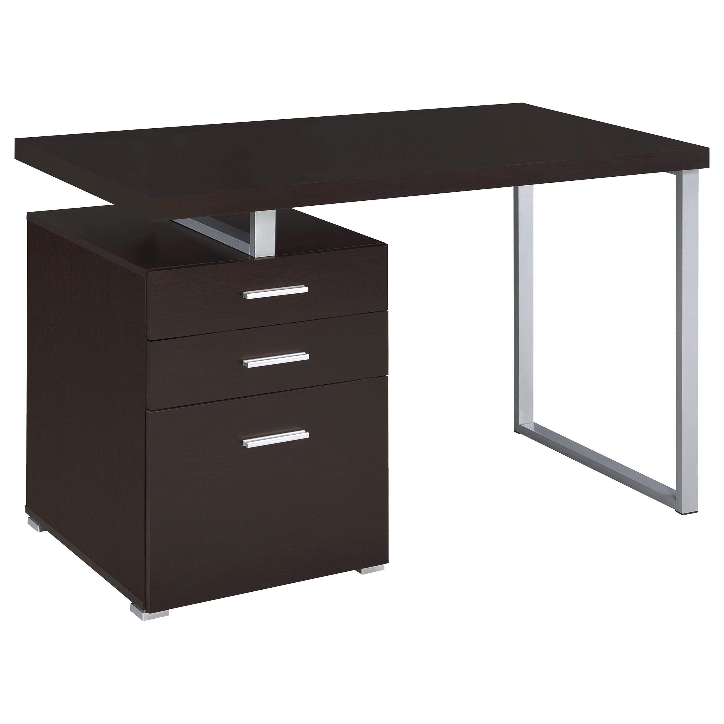 Brennan 47-inch 3-drawer Office Computer Desk Cappuccino-CoasterEveryday