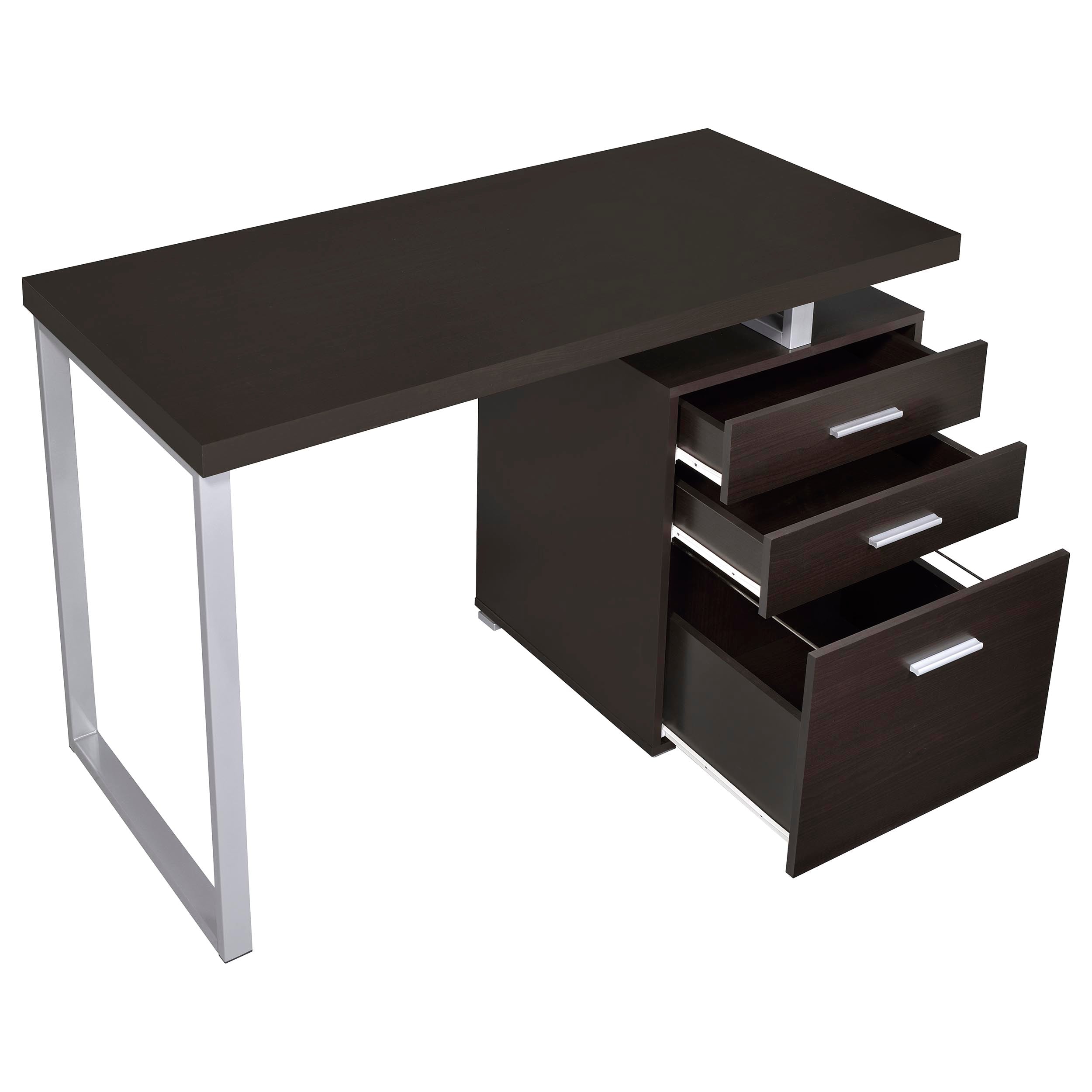 Brennan 47-inch 3-drawer Office Computer Desk Cappuccino-CoasterEveryday