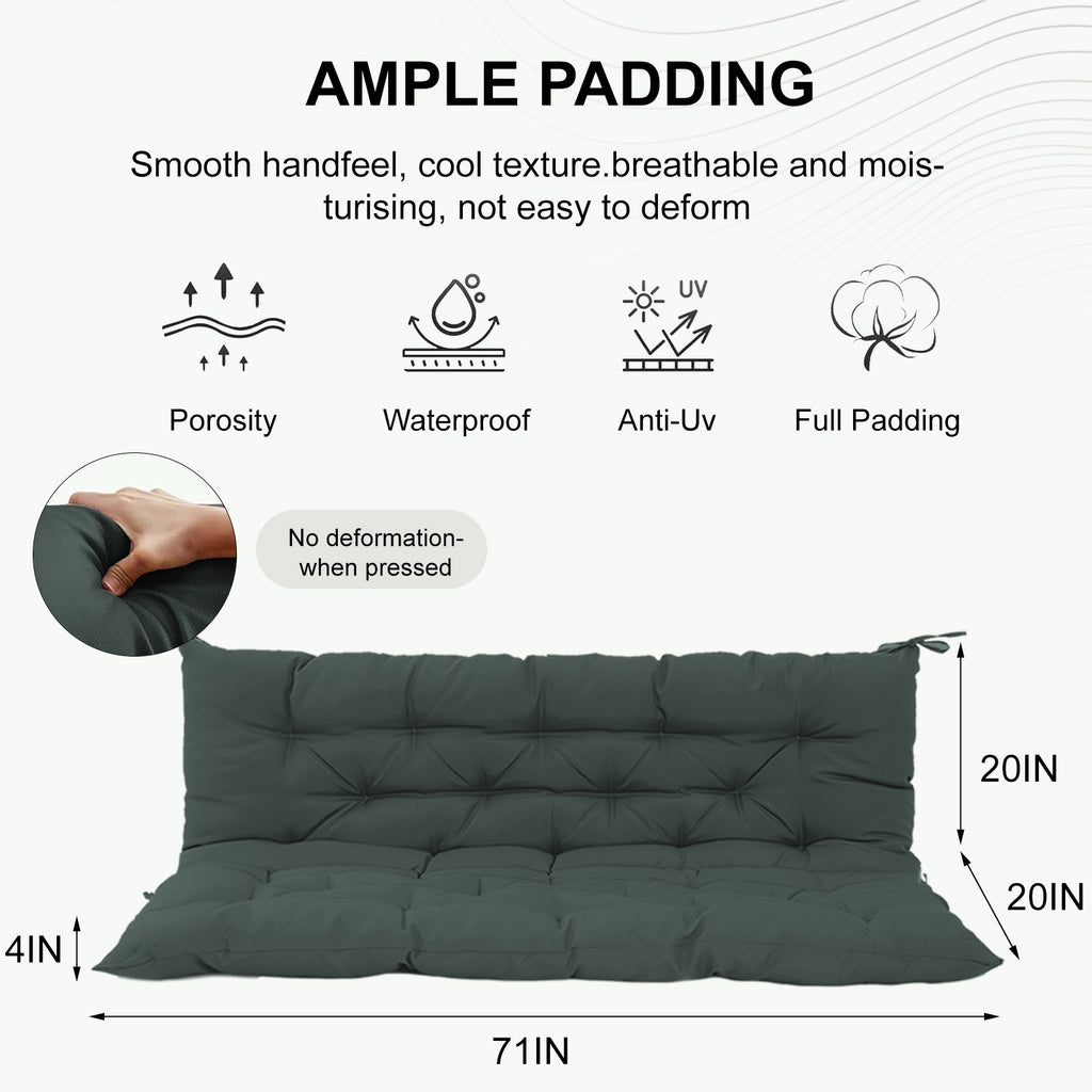 Waterproof 3 Seater Swing Cushions