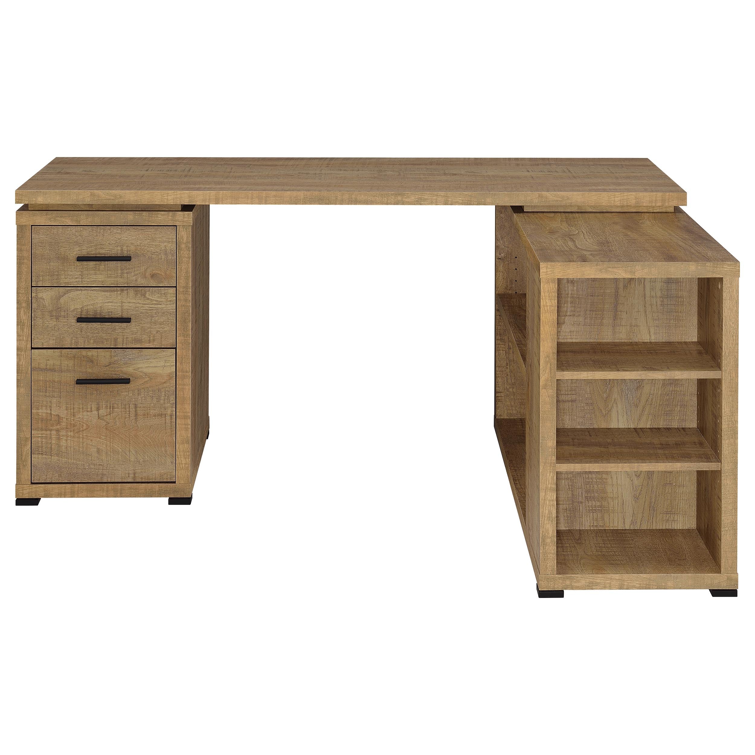 Yvette 60-inch 3-drawer L-Shape Computer Desk Mango-