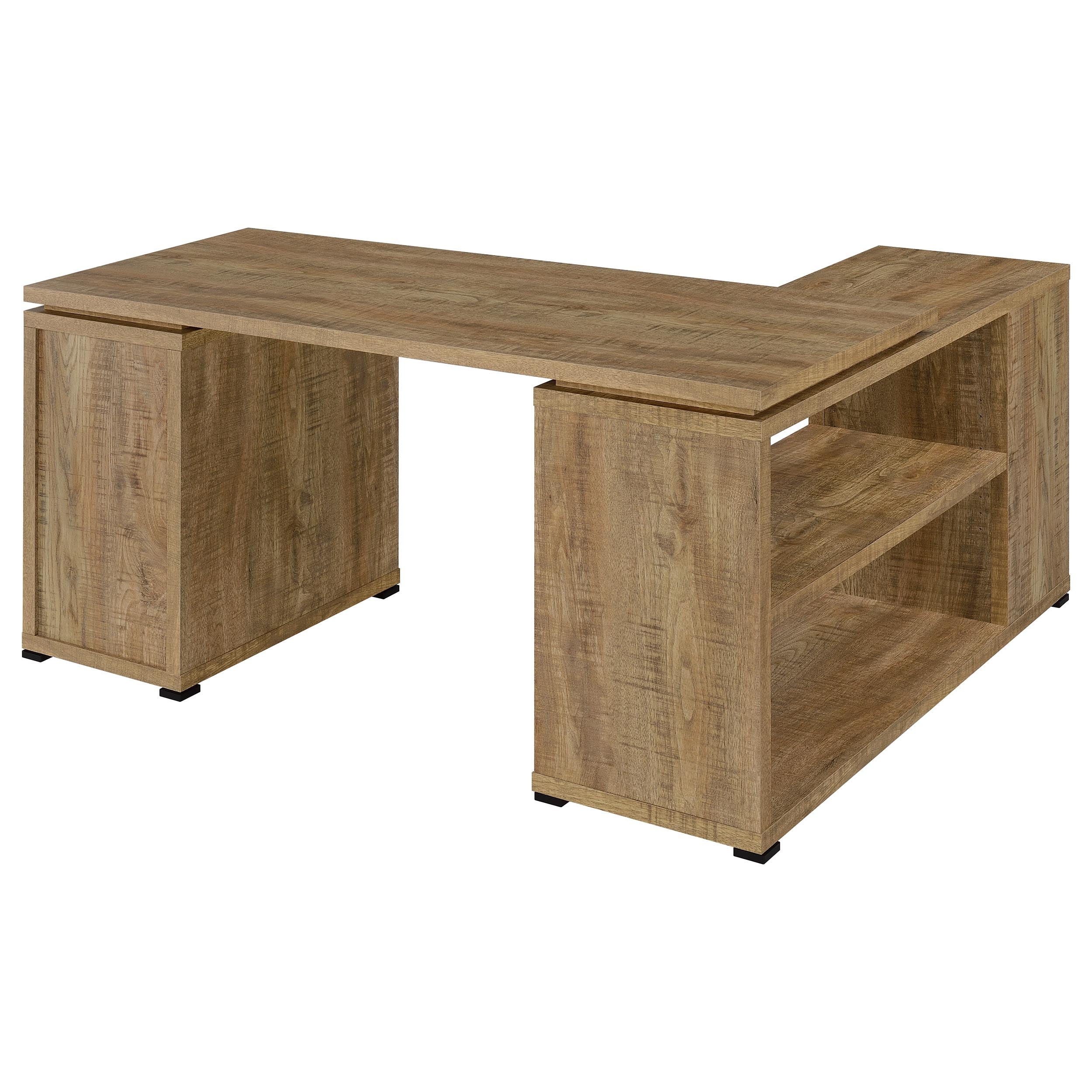 Yvette 60-inch 3-drawer L-Shape Computer Desk Mango-