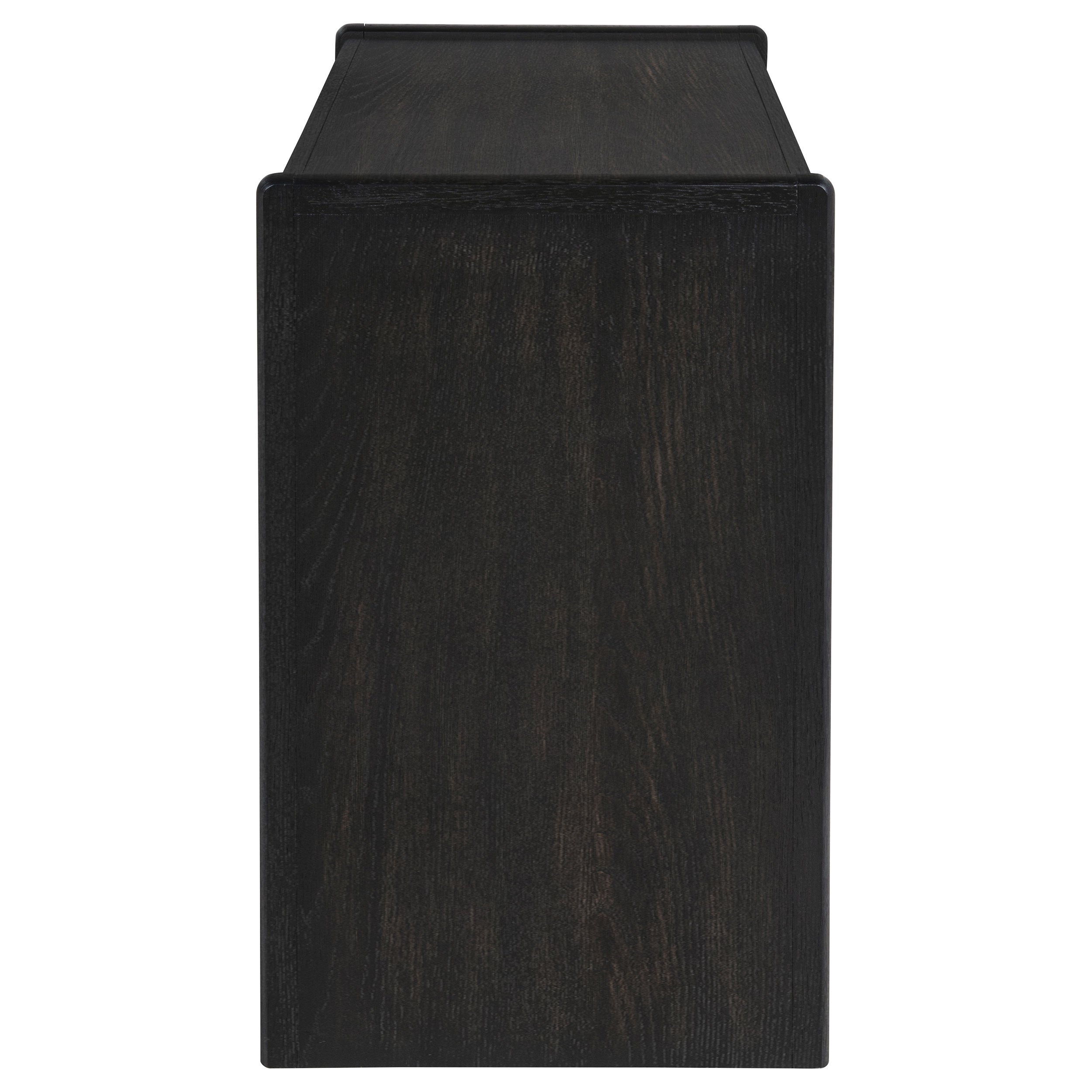 Leandro 2-drawer Home Office Writing Desk Burnished Black-