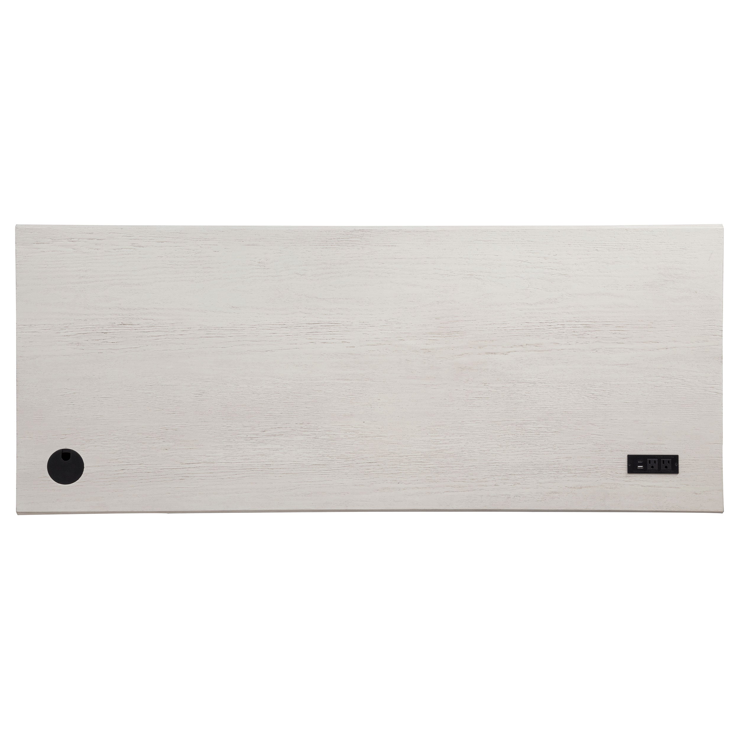 Altidore 68-inch 7-drawer Executive Home Office Desk Distressed White-