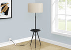 63" Floor Lamp with Table Shelf