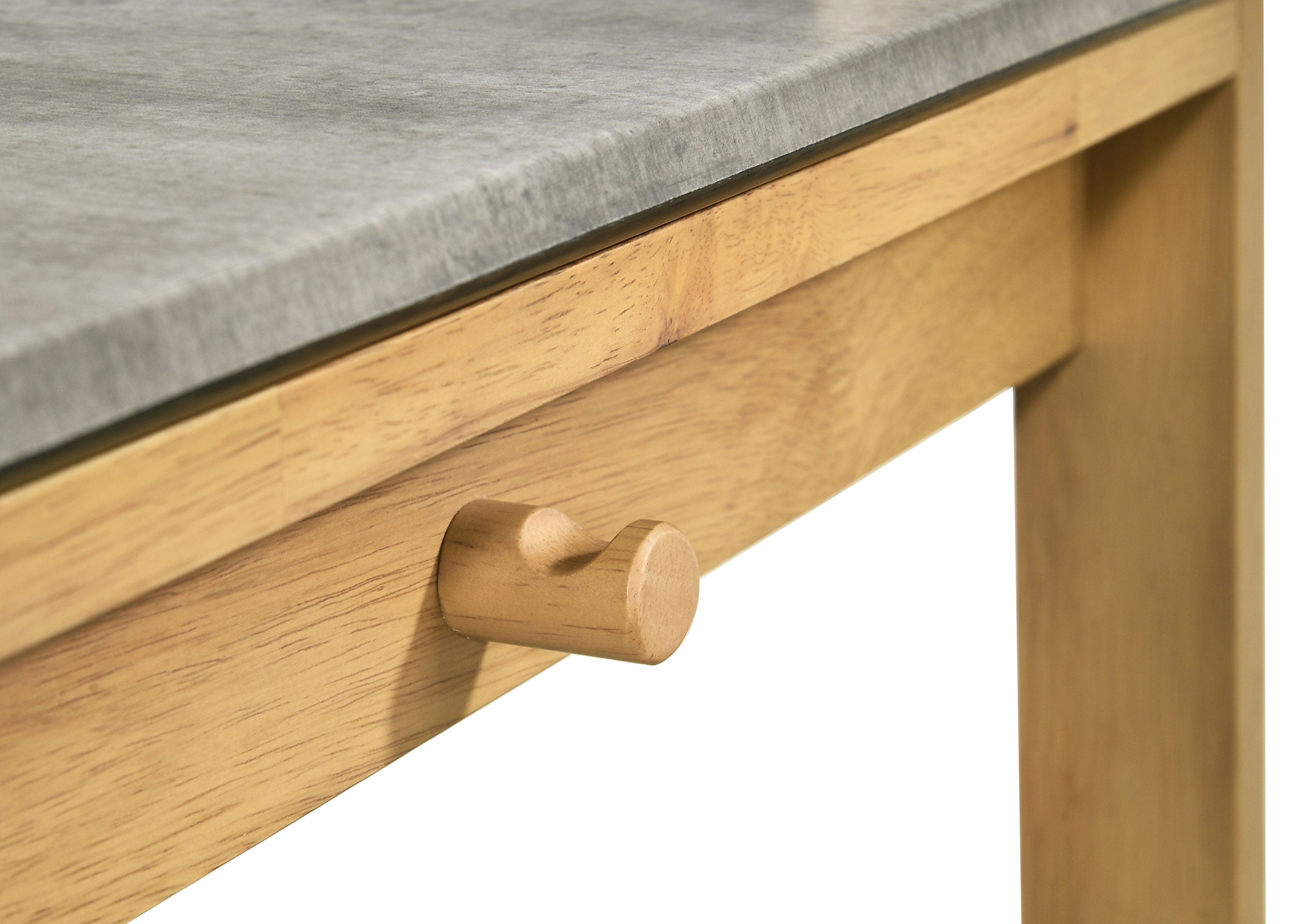Besler 47-inch SmartTop Writing Desk with Shelf Cement and Natural-