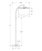 65" Tall Arc Floor Lamp