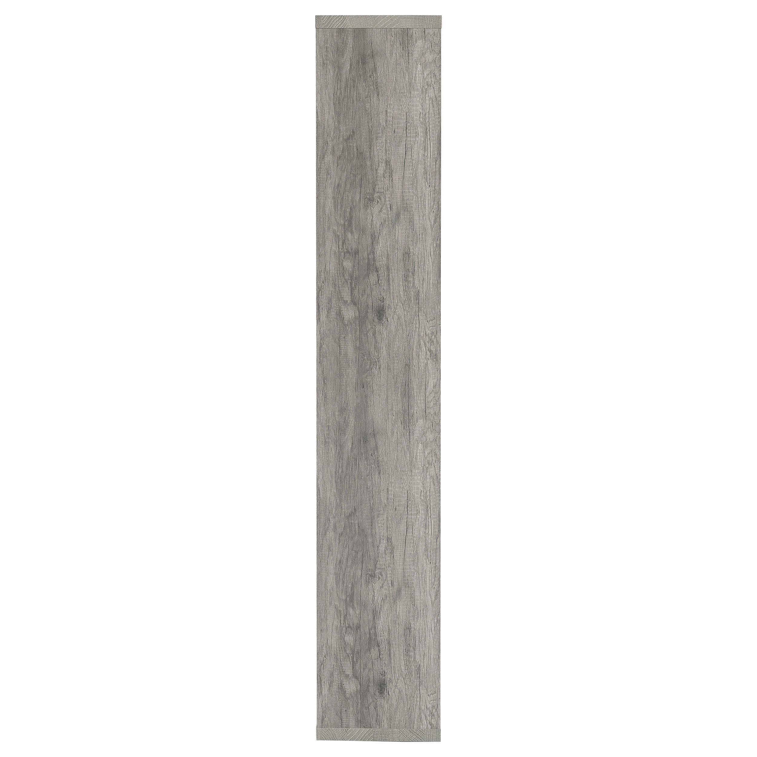 Theo 71-inch 6-shelf Bookshelf Grey Driftwood-CoasterEveryday