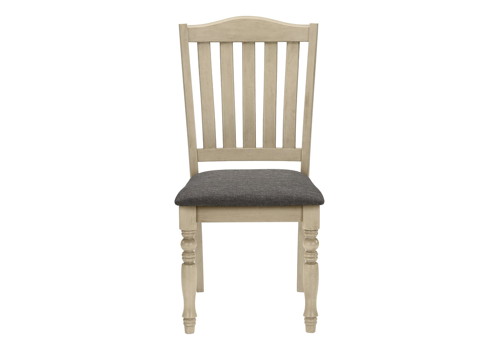 Upholstered Antique Dining Chairs Set of 2