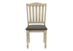 Upholstered Antique Dining Chairs Set of 2