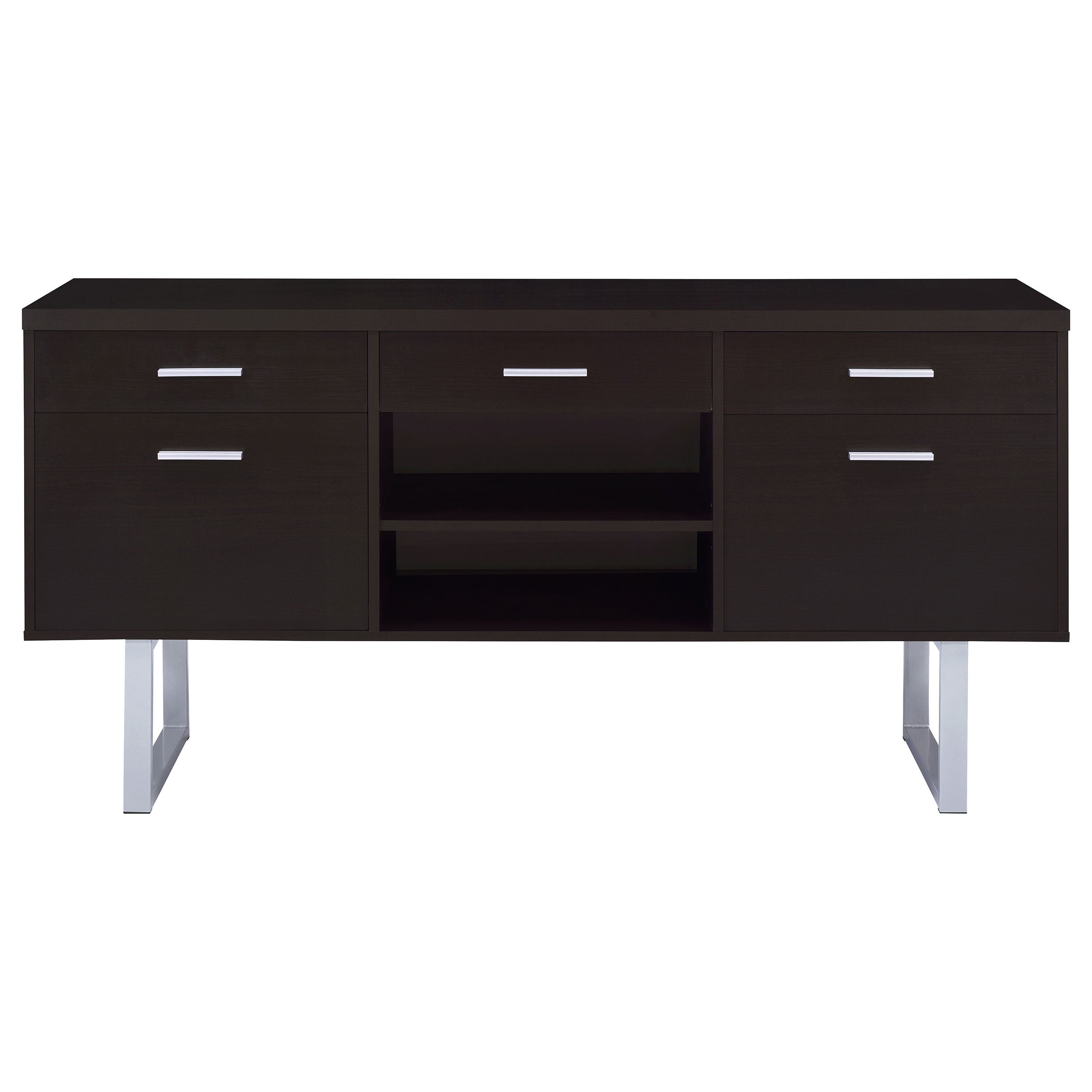 Lawtey 5-drawer Home Office Storage Credenza Cappuccino-CoasterEveryday