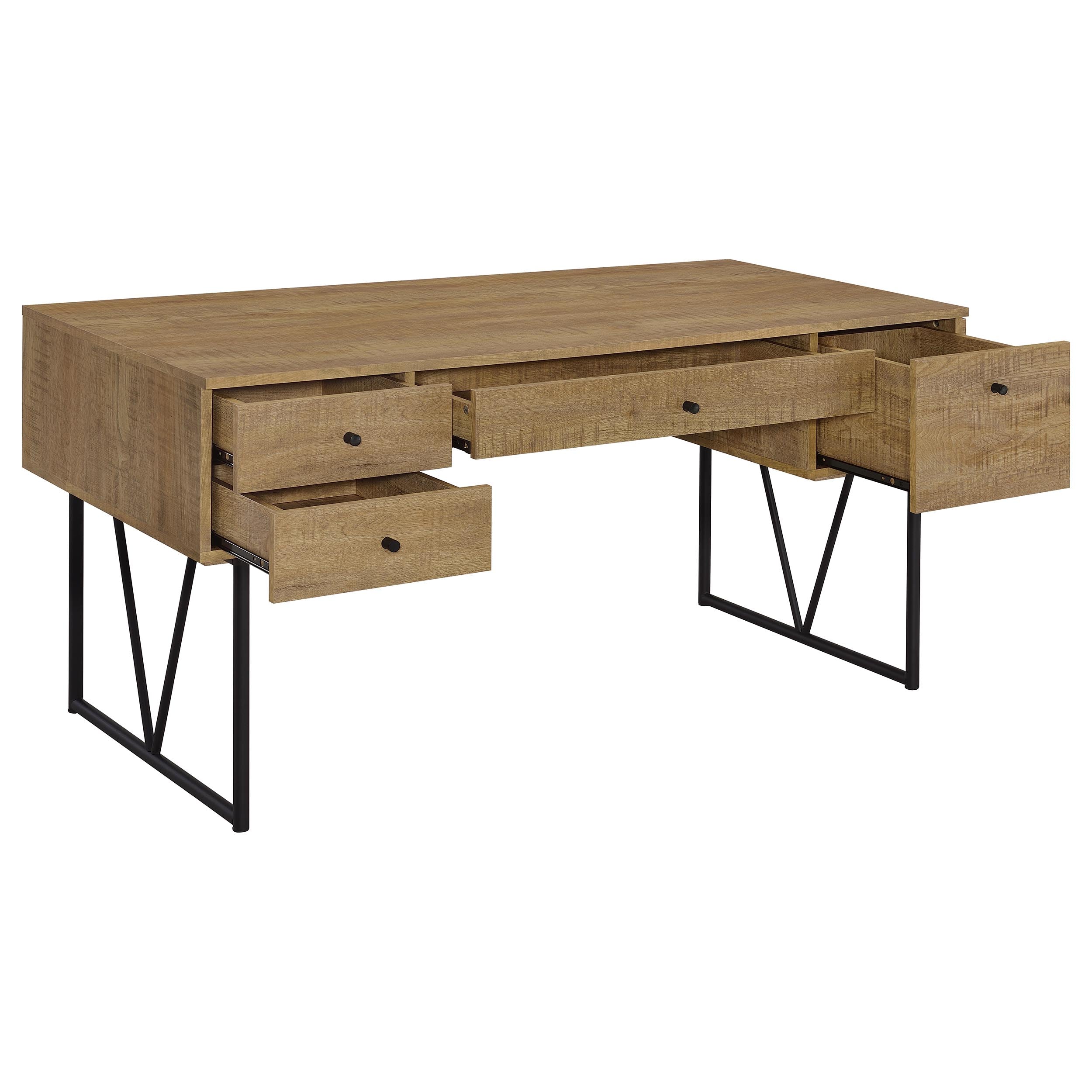 Analiese 63-inch 4-drawer Writing Desk Mango-