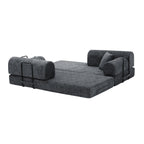 Convertible Sleeper Sofa Bed - Speckled Black