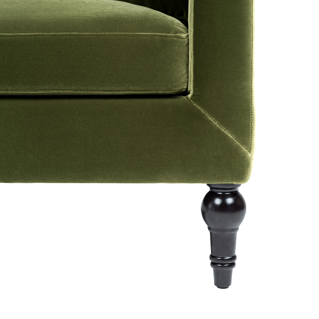 Josephine 33" Upholstered Accent Chair, Olive