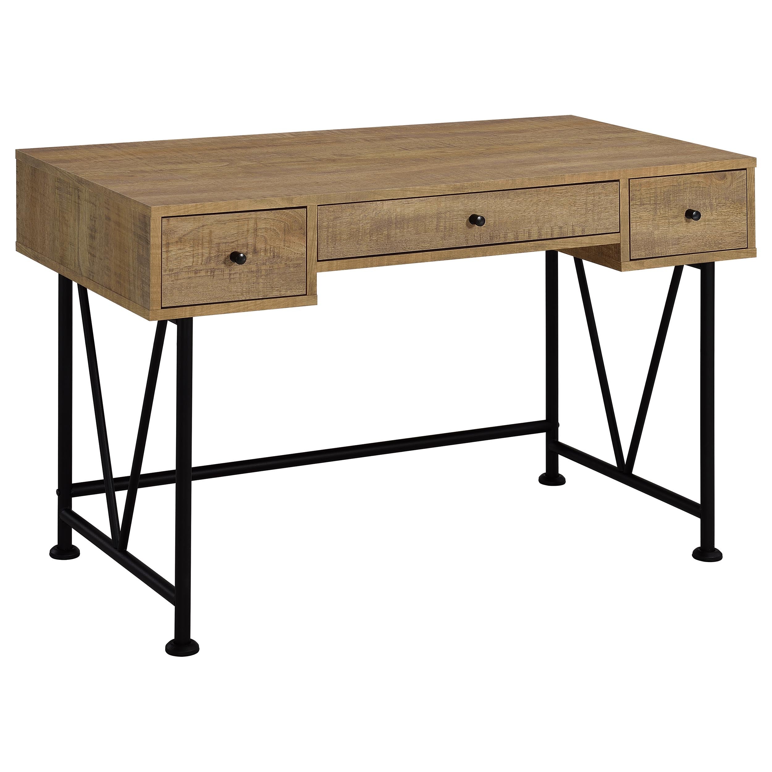 Analiese 47-inch 3-drawer Writing Desk Mango-