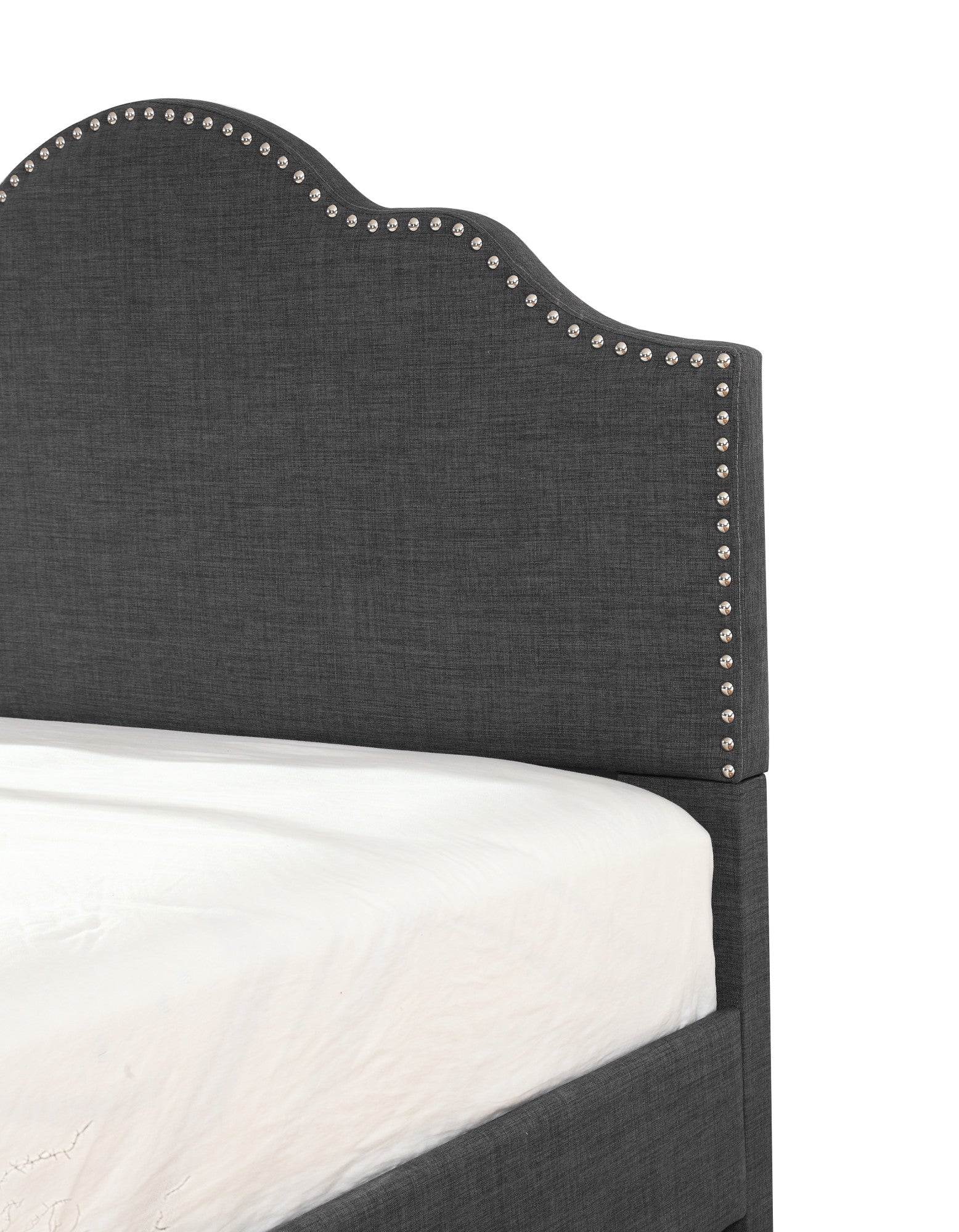 Gray Queen Upholstered Bed