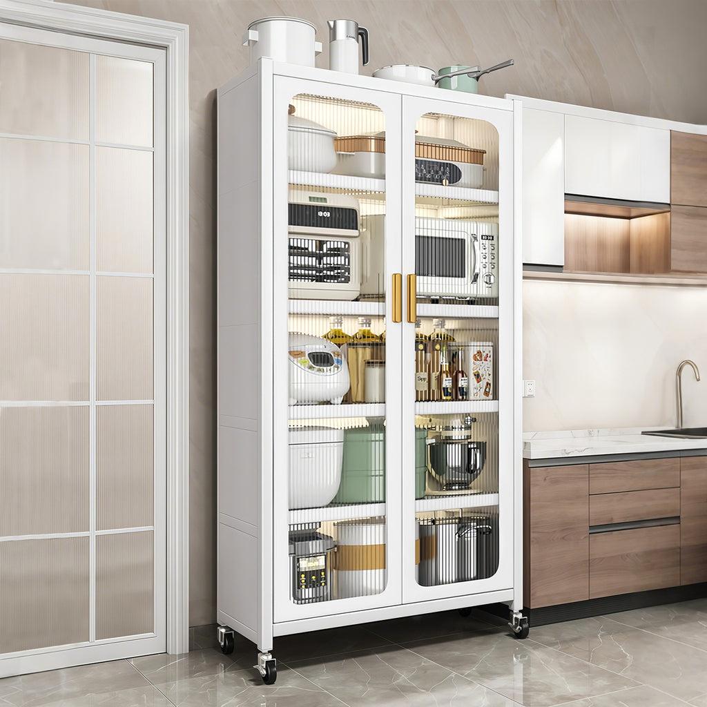 65" Kitchen Pantry Storage Cabinet