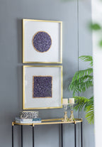 Set of 2 Lillian Purple Crystal Shadow Boxes