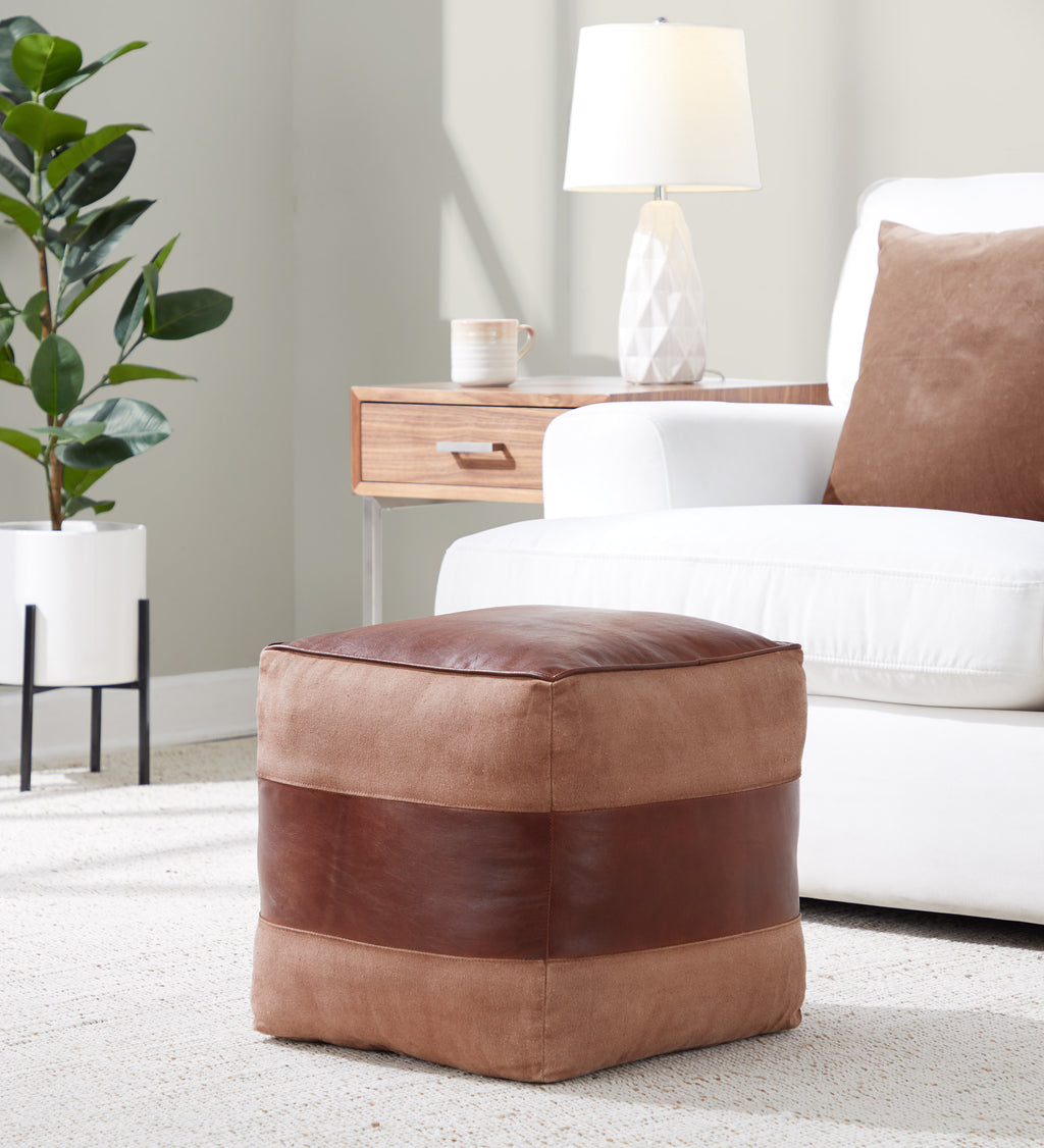 Cobber Canvas Square Ottoman