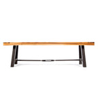 Acacia Wood Outdoor Dining Bench