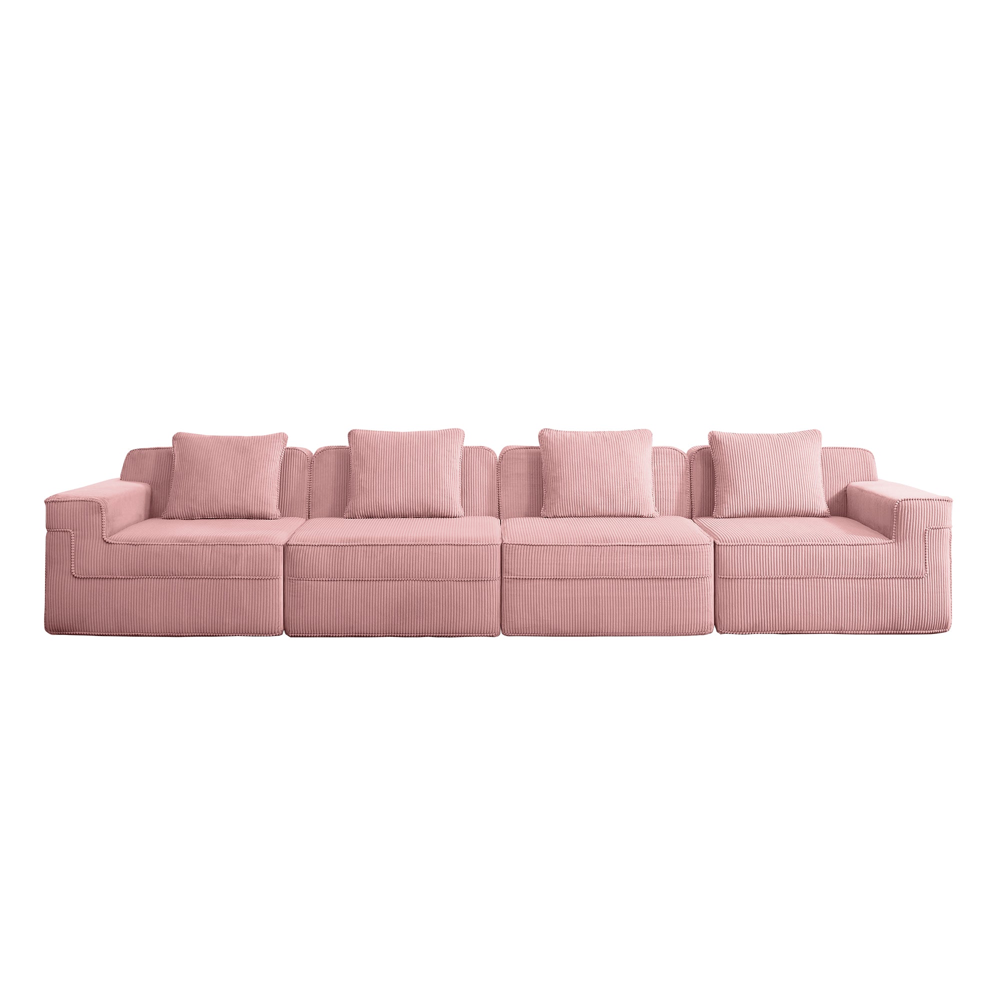 Modular 4 Seat Boneless Cloud Sectional Sofa