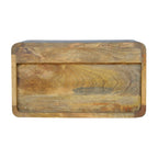 Solid Wood Floating Curve Open Slot, 1-Drawer Nightstand