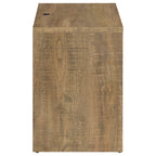 Geary Mango 2-Drawer Nightstand with LED Lights and USB