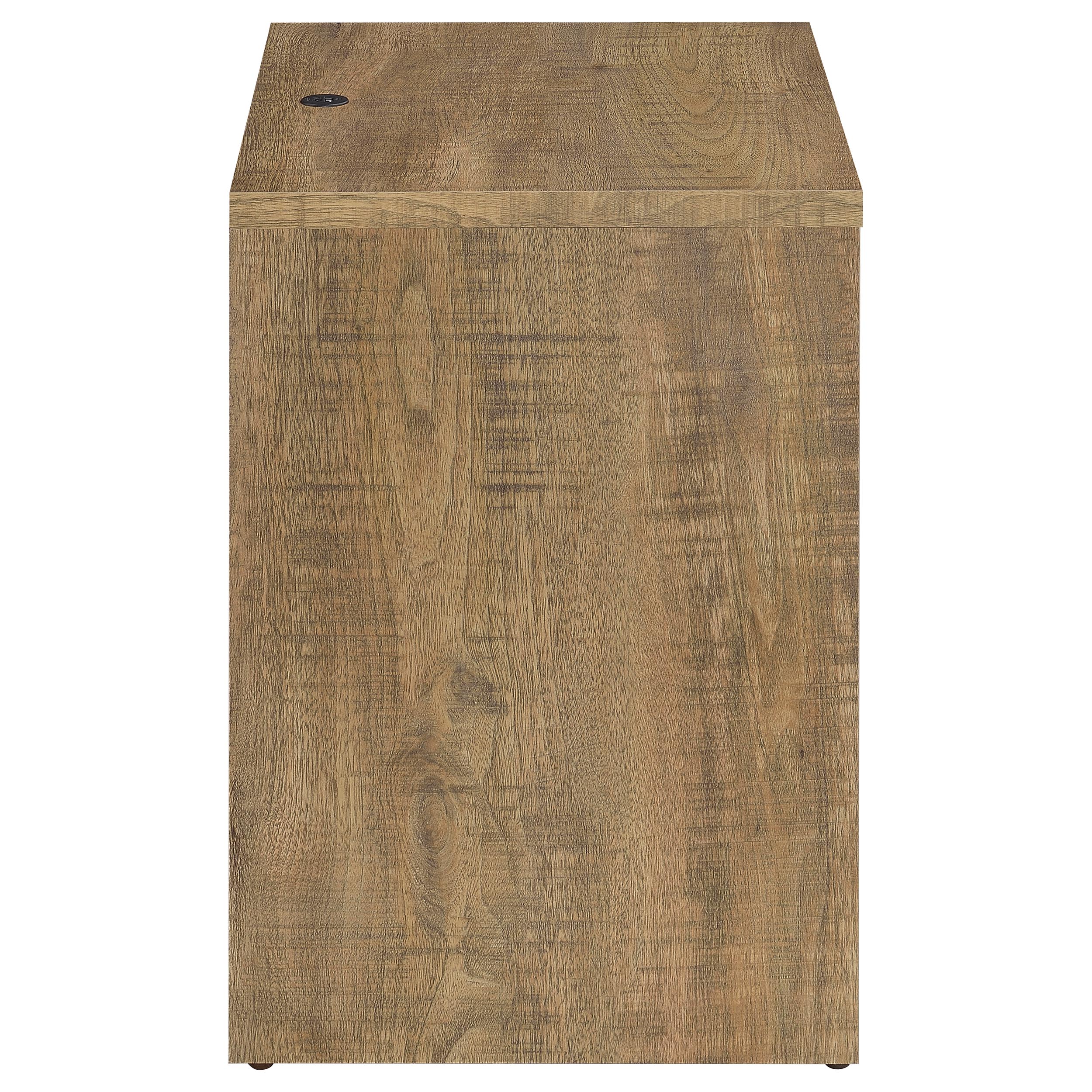 Geary Mango 2-Drawer Nightstand with LED Lights and USB