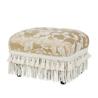 Fiona Accent Footstool Ottoman, Champagne