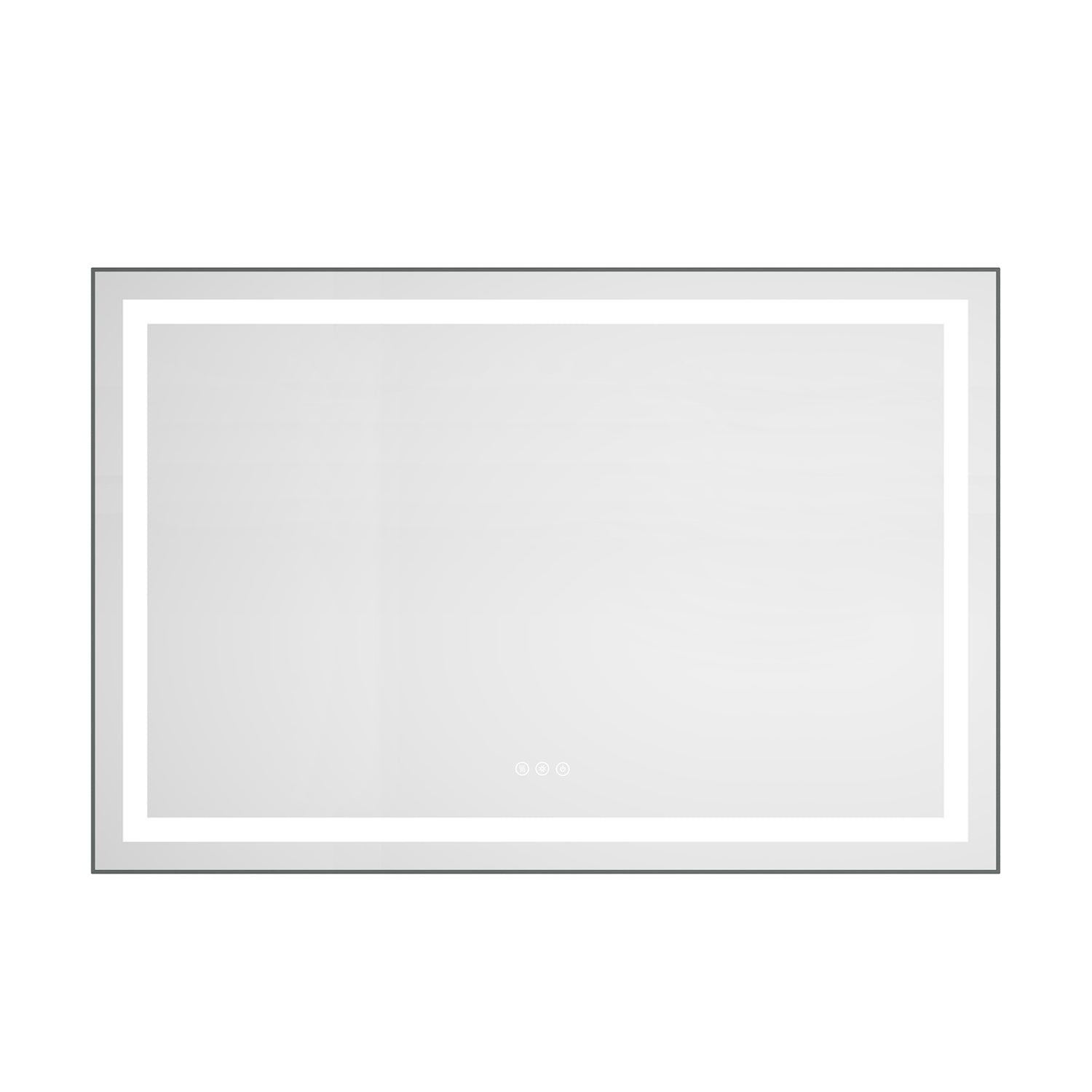 48" x 32" LED Bathroom Mirror with Front and Backlight