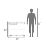 Utility Sink Cabinet - 36" H, 2 Doors, 2 Shelves