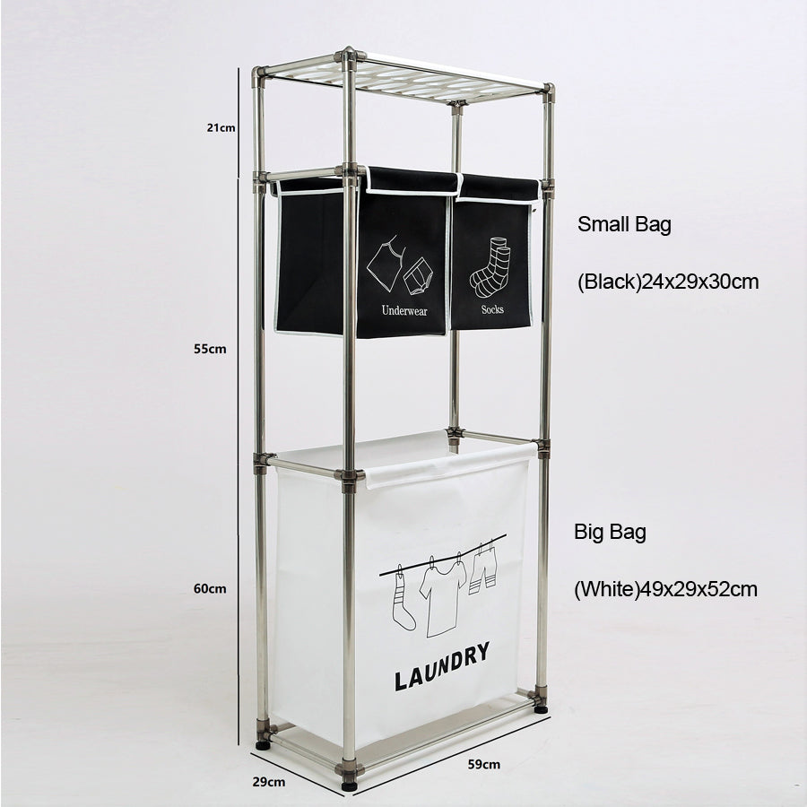 Laundry Hamper 3 Tier Laundry Sorter