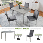 5 Piece Wooden Dining Table Set