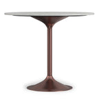 Osborne 36 Inch Wide Genuine Marble and Iron Contemporary Dining Table