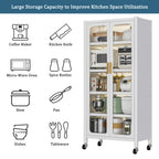 65" Kitchen Pantry Storage Cabinet