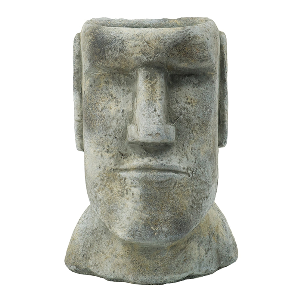 Easter Island Cement Planter - 9"
