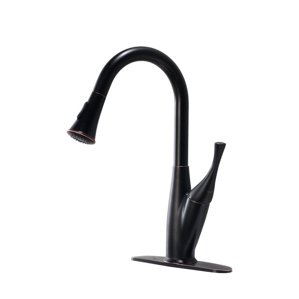 Kitchen Faucet with Pull Out Sprayer, Oil-Rubbed Bronze