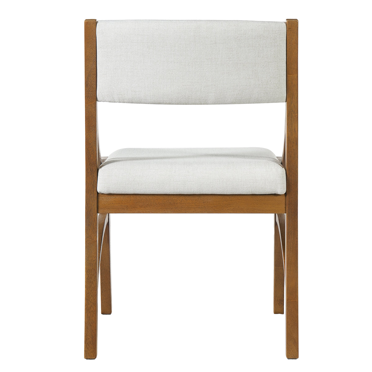 Fabric Upholstered Dining Chairs, Modern Kitchen Chairs with Curved Back
