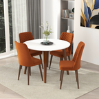 Paloma Mid-Century Modern Round Dining Table