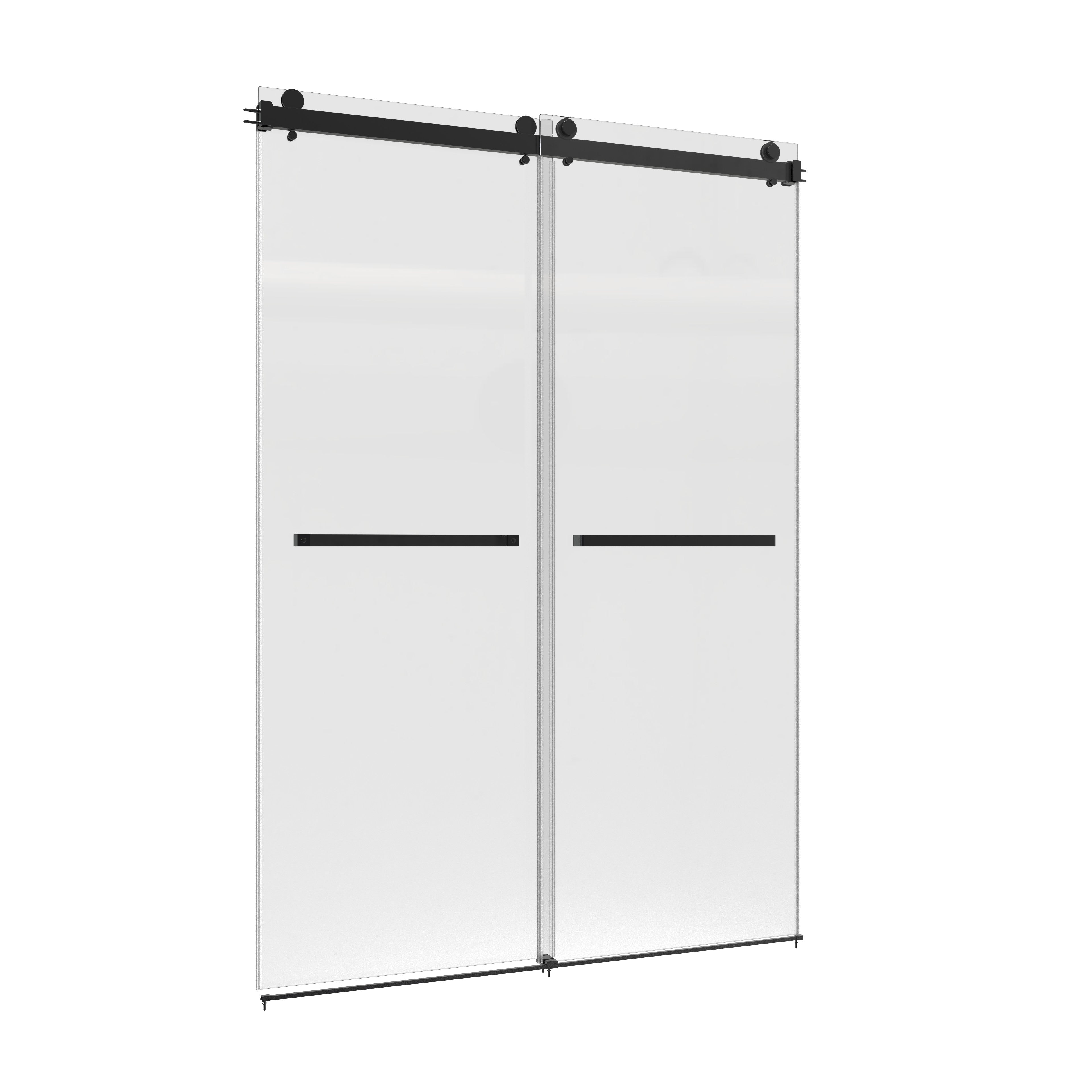 60"W x 75"H Double-Sliding Shower Door Matte