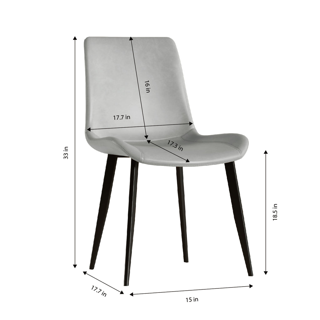 Modern Dining Chair Set of 4 Pieces with Floral Design