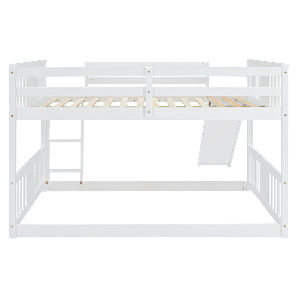 Full Over Full Bunk Bed with Ladder with Slide