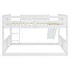 Full Over Full Bunk Bed with Ladder with Slide