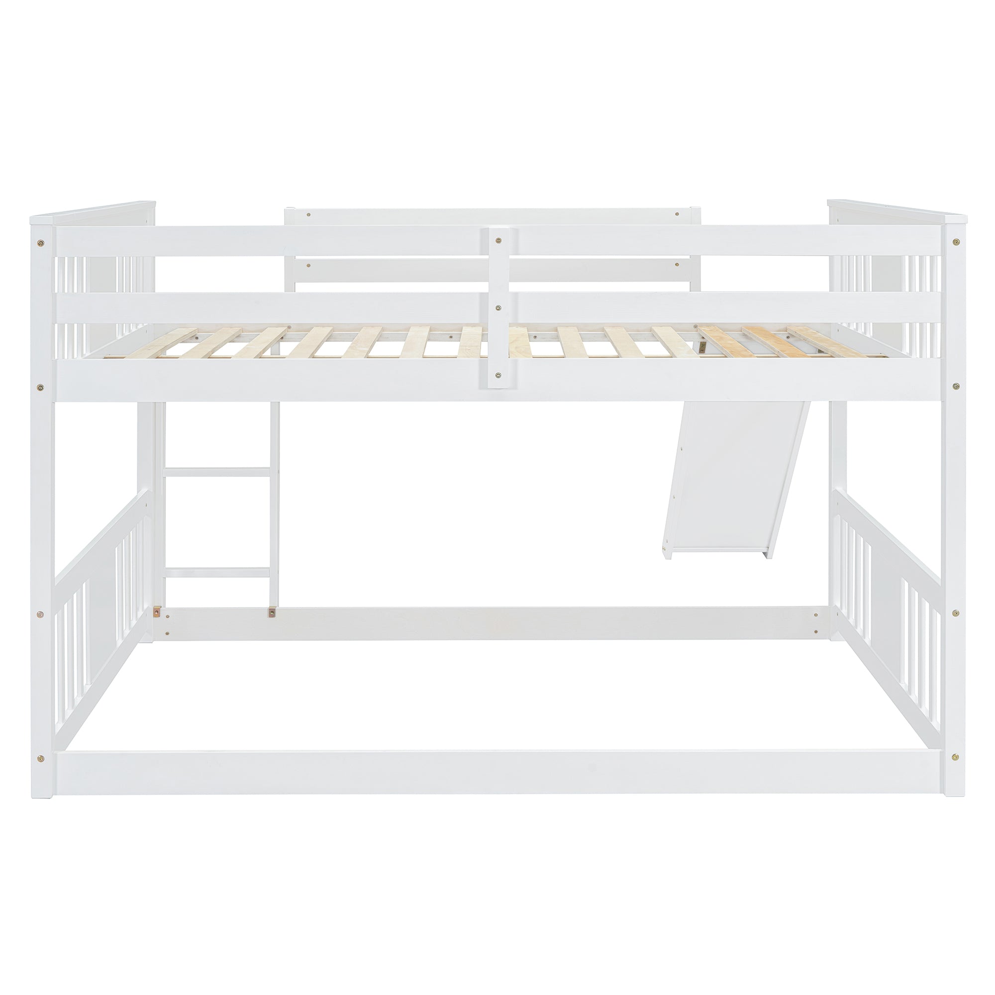 Full Over Full Bunk Bed with Ladder with Slide