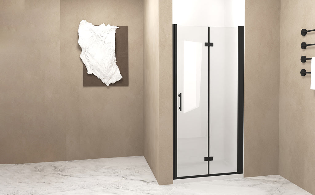 33-32" x 72" Bifold Shower Door with Tempered Glass