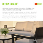 Modern Outdoor Fully Weld Lounge Chair – Premium Aluminum Frame in Ember
