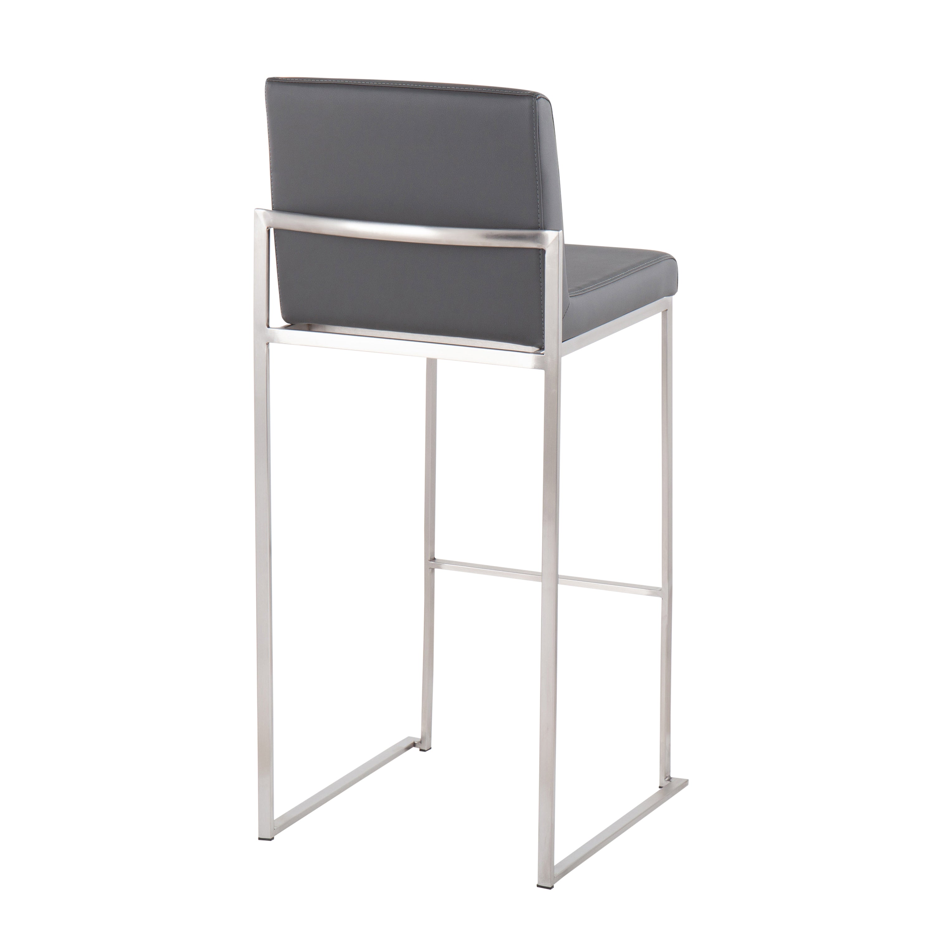 30" Contemporary High Back Barstool Set