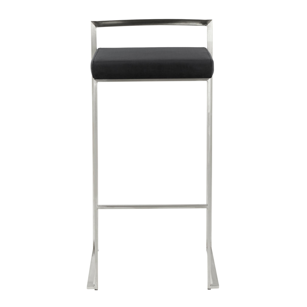 30" Contemporary Stackable Barstool Set of Three