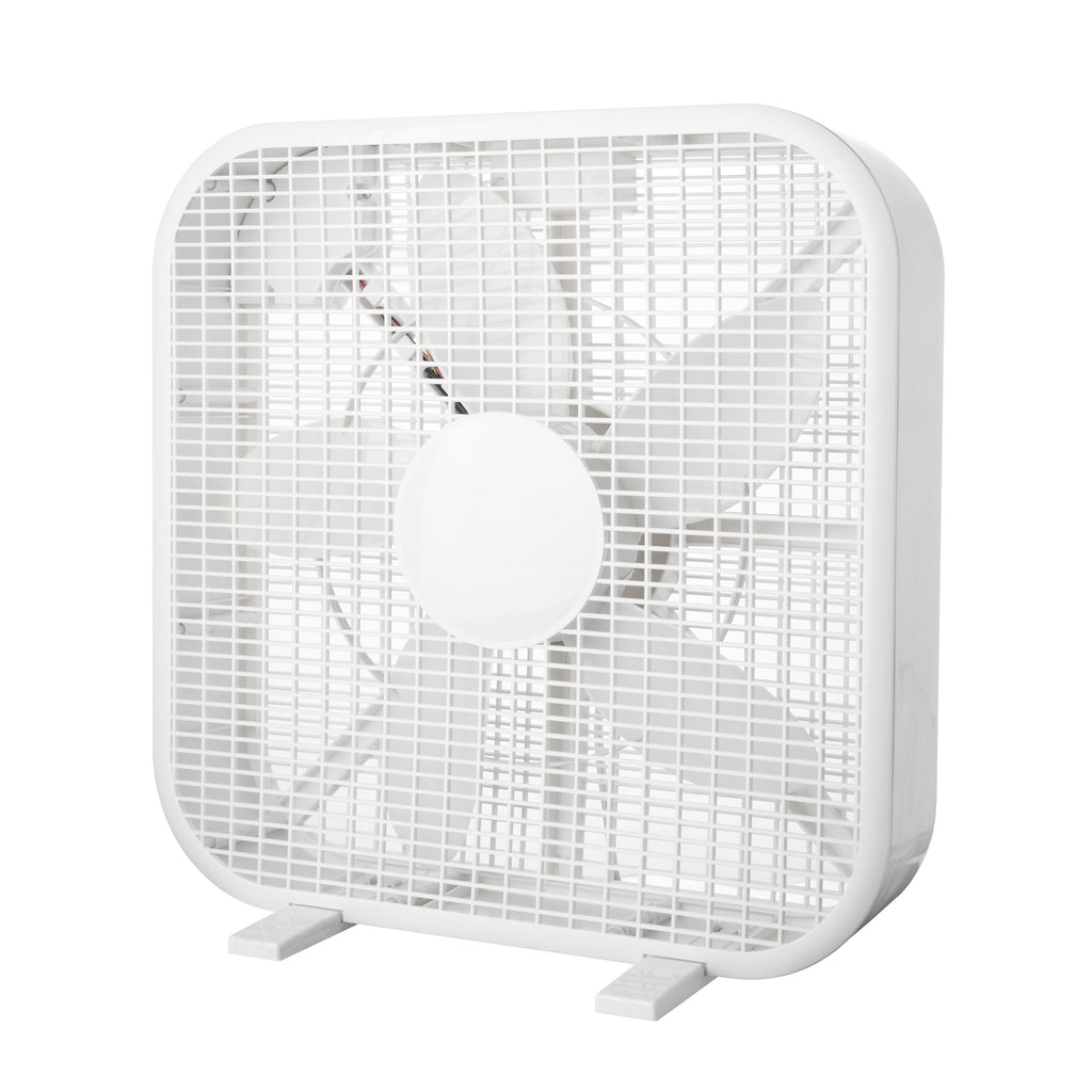 20 Inch Box Fan - 3-Speed Portable Cooling Fan with Carry Handle
