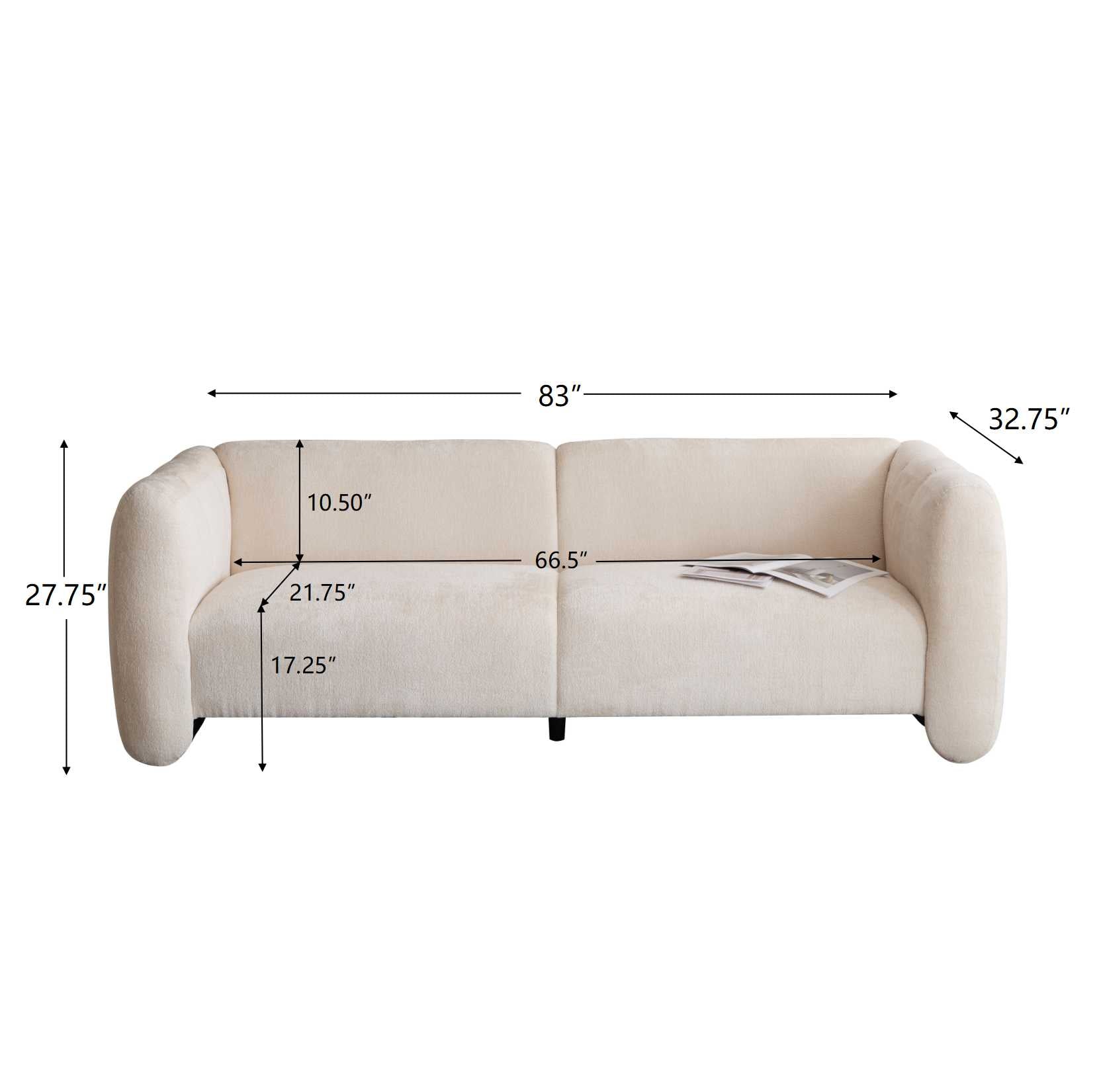 Tonson 83" 3-Seater Sofa