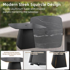 5-Piece Outdoor Pedestal Dining Set